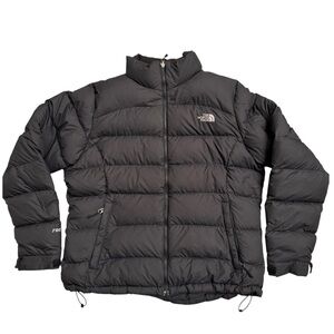 North Face Womens Retro Vintage Black Nuptse Puffer Down Jacket XL 700 Down Fill